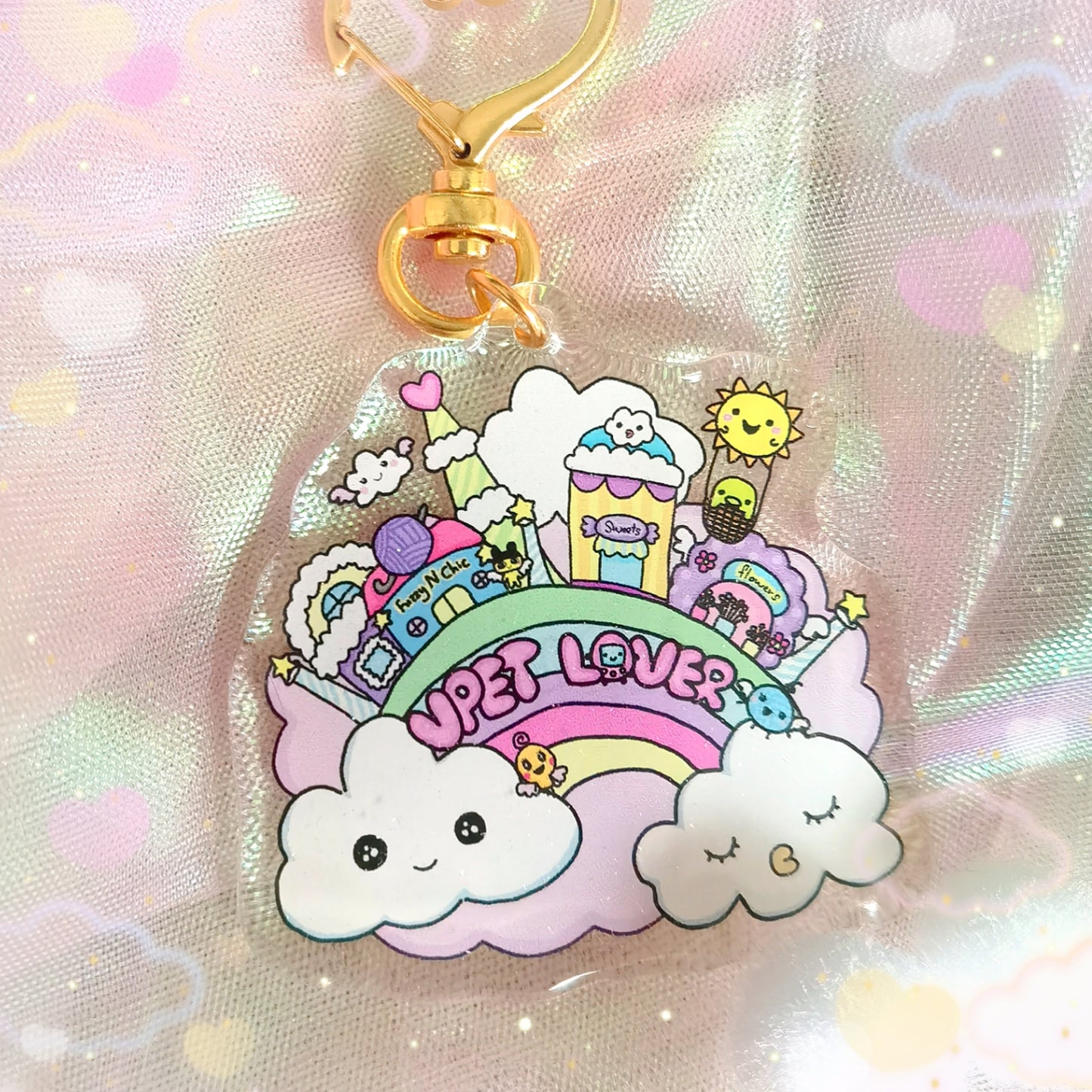 Tamagotchi Acrylic Keychain - Tama Town - Fuzzy N Chic