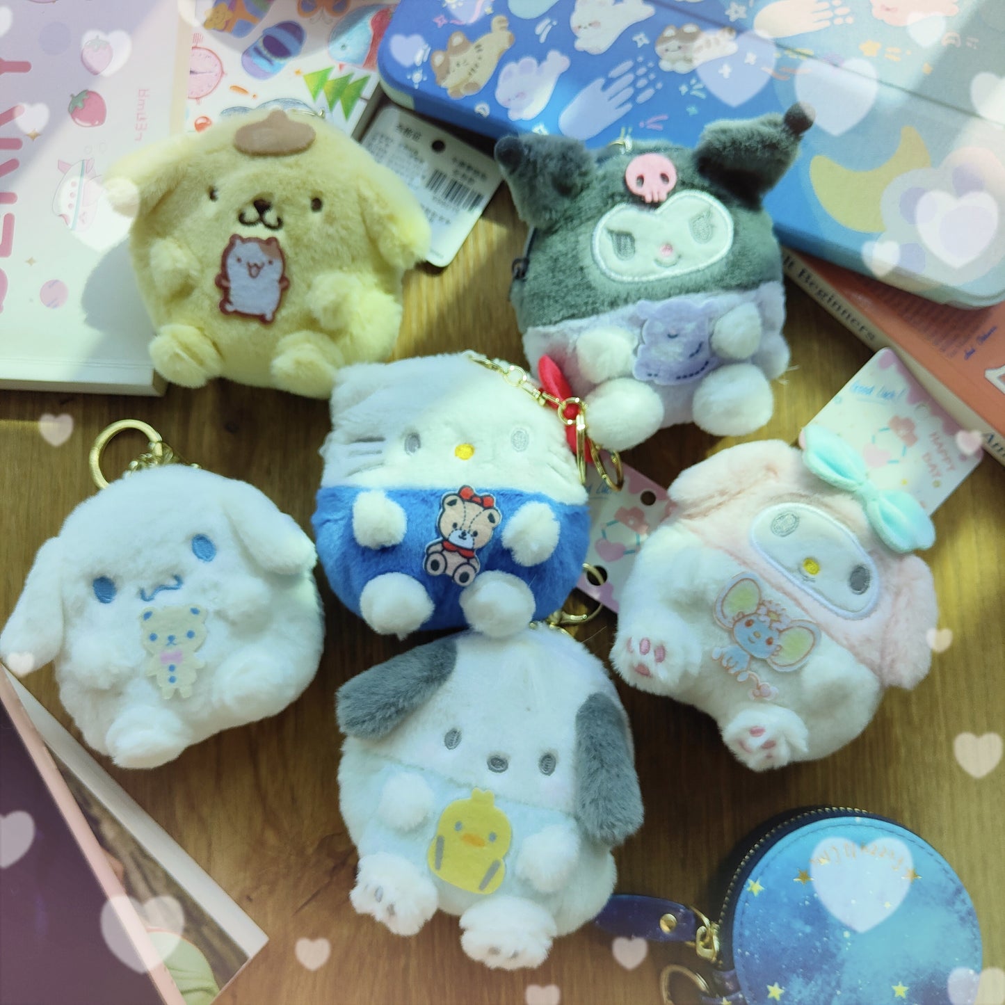 Fluffy Sanrio soft pouch - Fuzzy N Chic