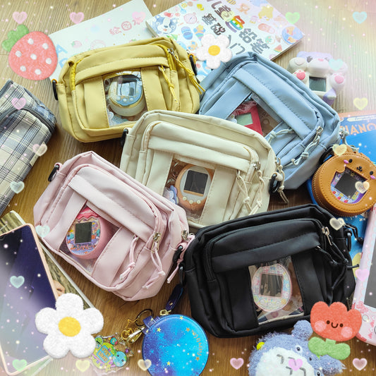 Sling Bag with Clear Compartment 4 - Fuzzy N Chic