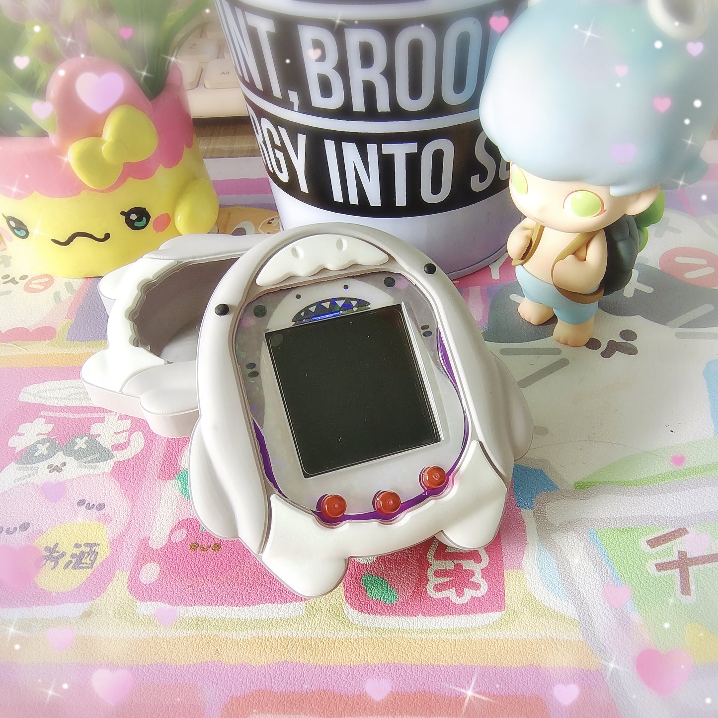 Tamagotchi Uni Sharky Silicone Cover - Free faceplate - Fuzzy N Chic