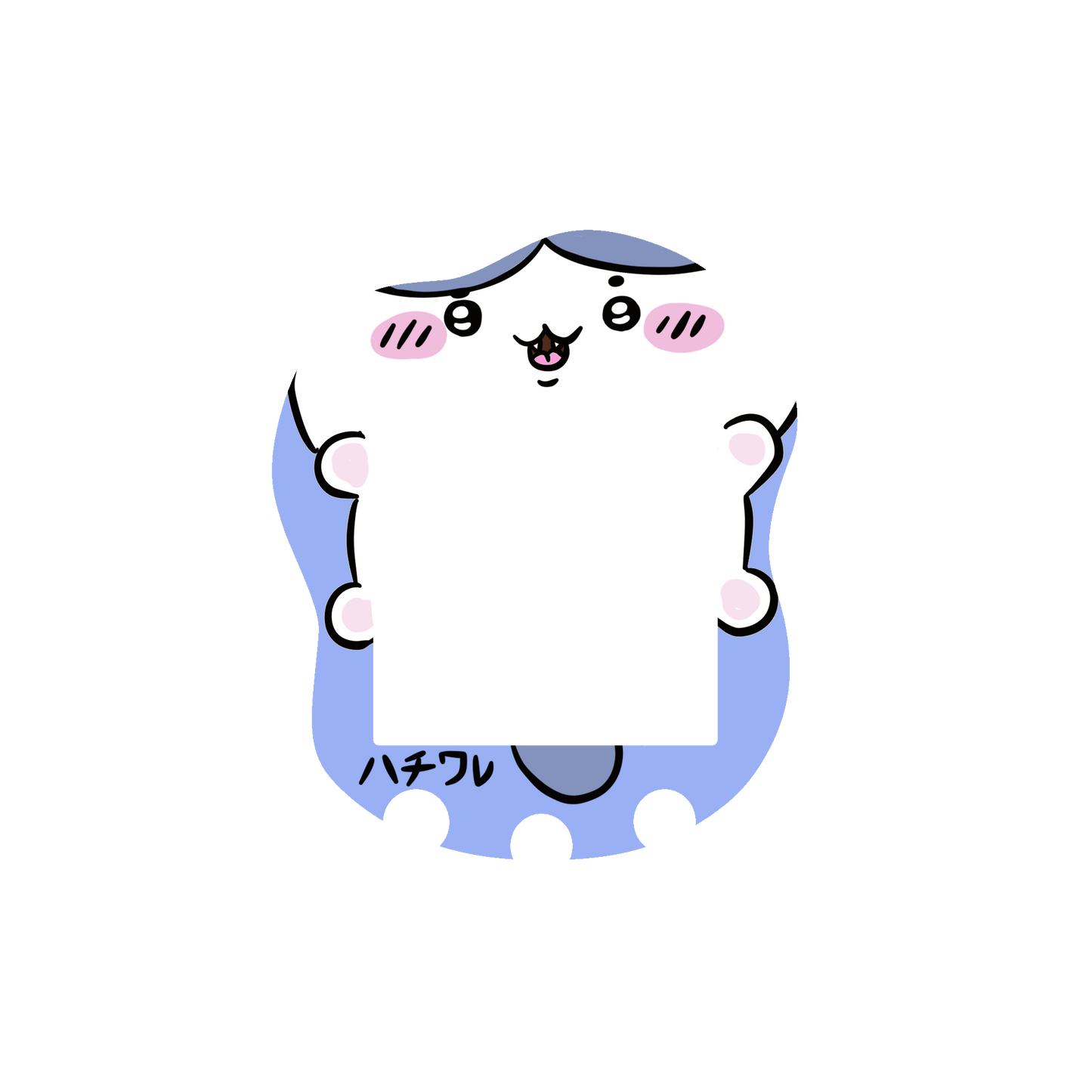 Tamagotchi Uni Faceplate - Hachiware - Fuzzy N Chic
