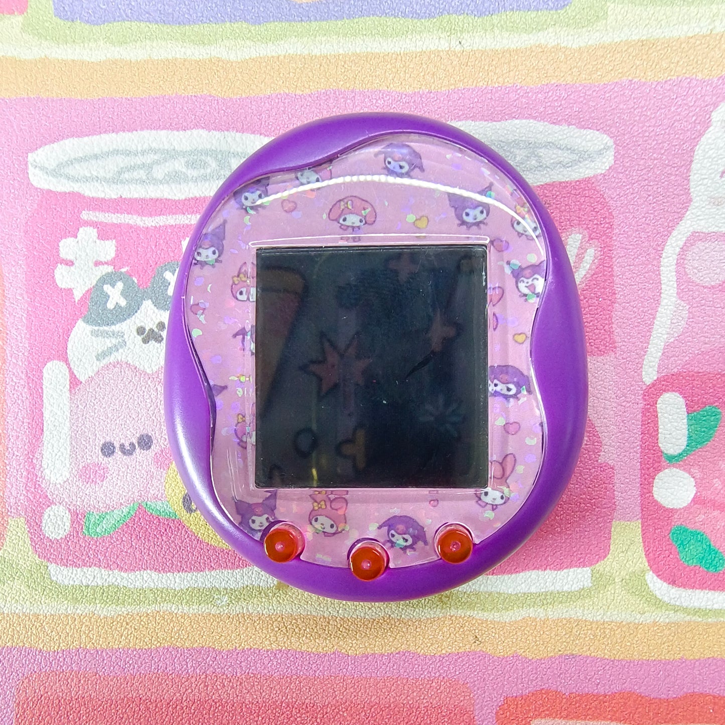 Tamagotchi Uni Faceplate - Pink Melody and Kuromi - Fuzzy N Chic