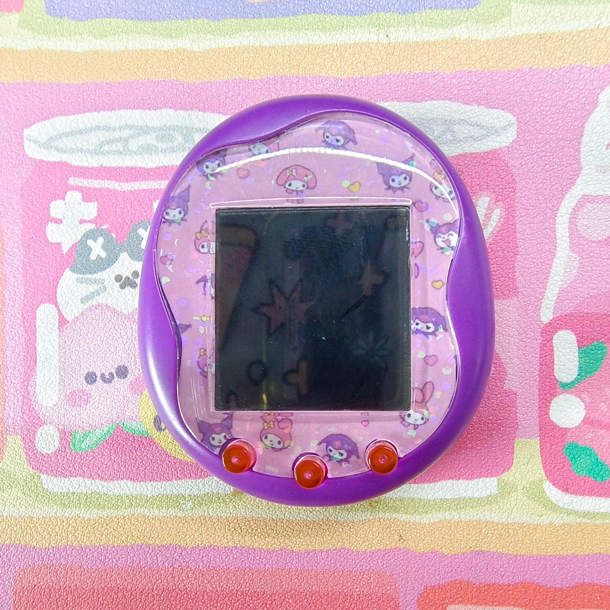 Tamagotchi Uni Faceplate - Pink Melody and Kuromi - Fuzzy N Chic