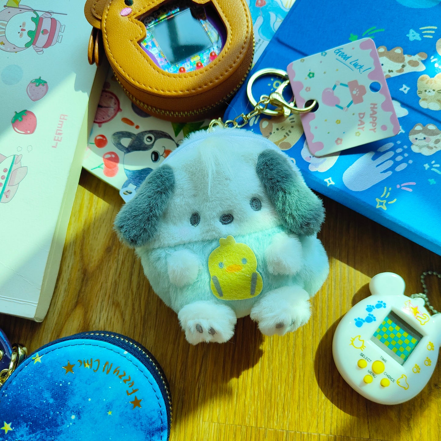 Fluffy Sanrio soft pouch - Fuzzy N Chic