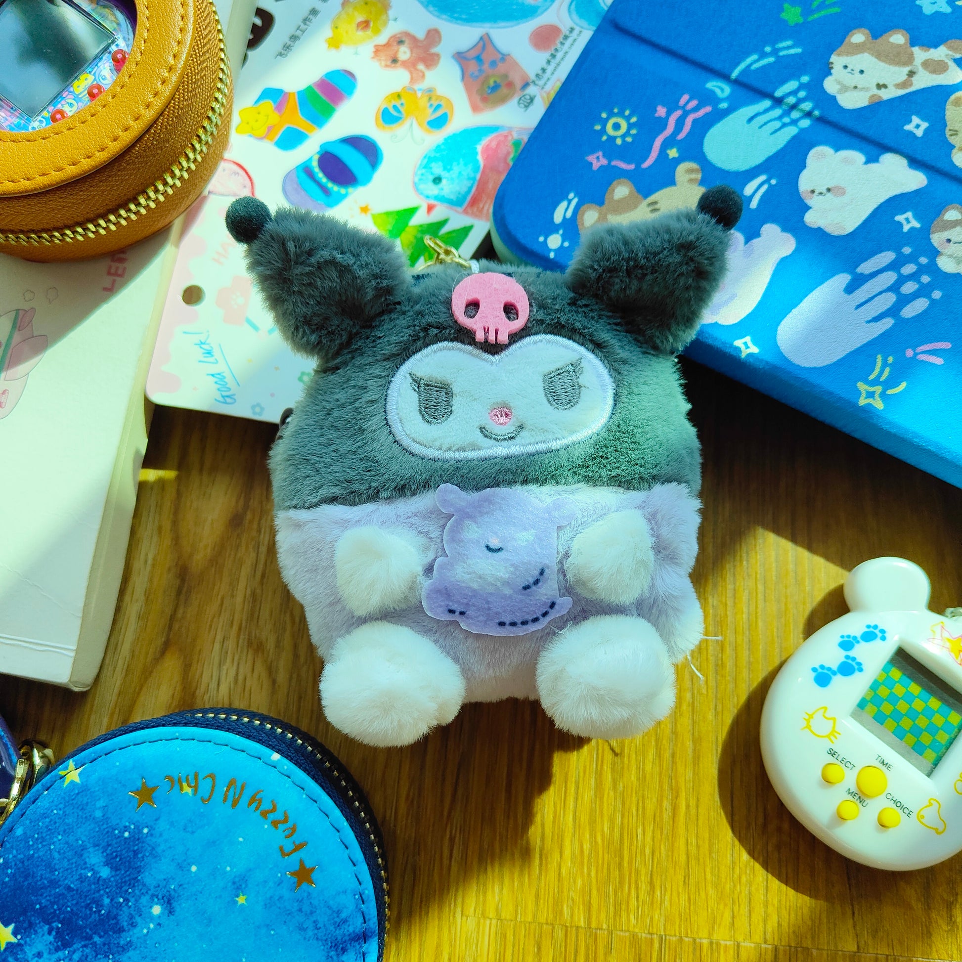 Fluffy Sanrio soft pouch - Fuzzy N Chic