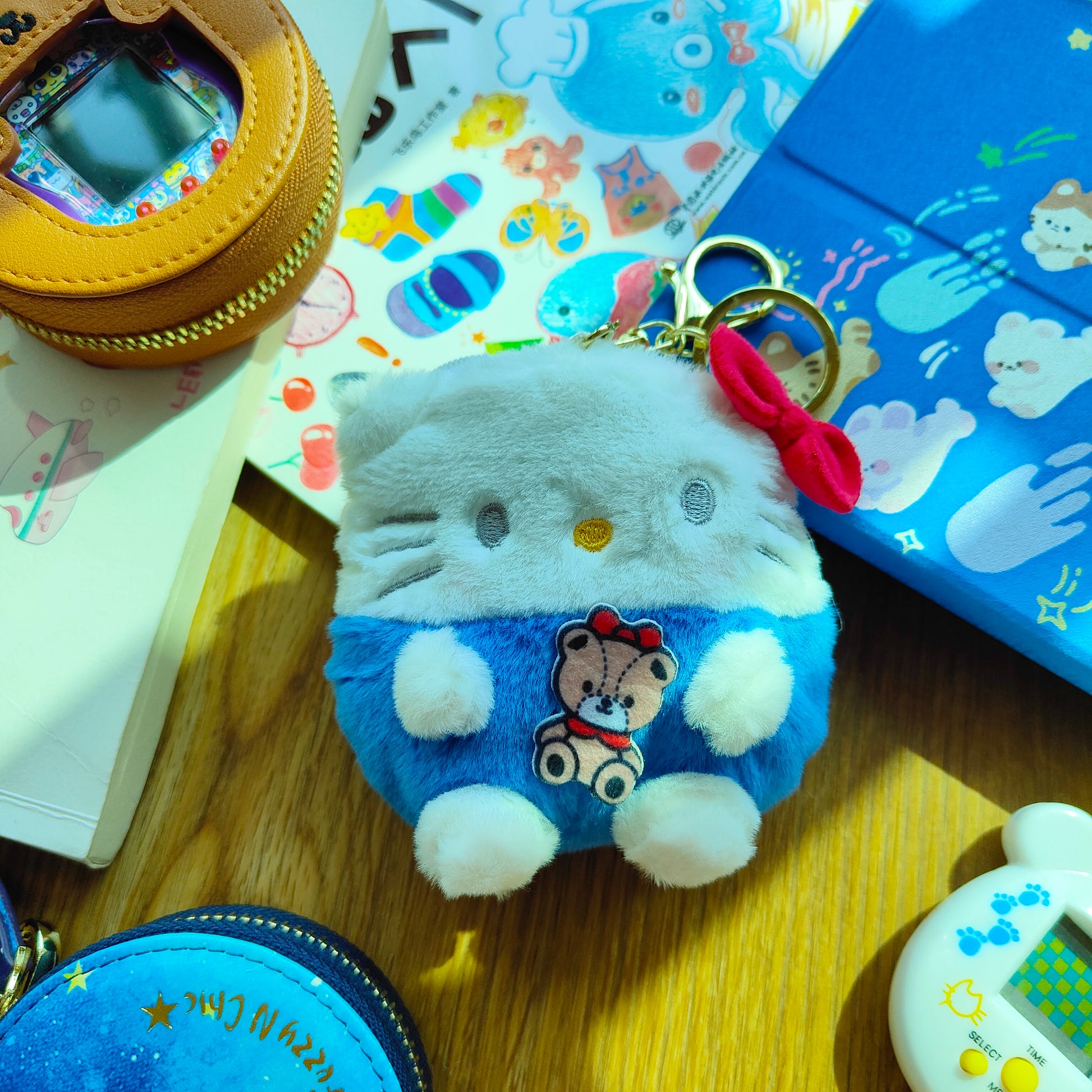 Fluffy Sanrio soft pouch - Fuzzy N Chic