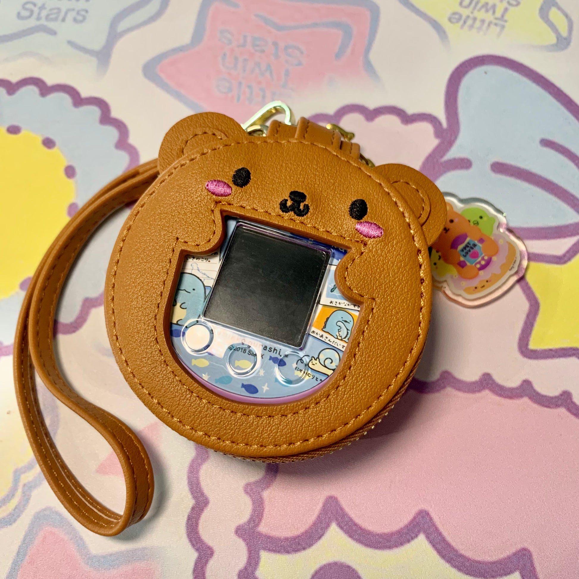 Tamagotchi Huggy Bear Zipper Pouch - Fuzzy N Chic