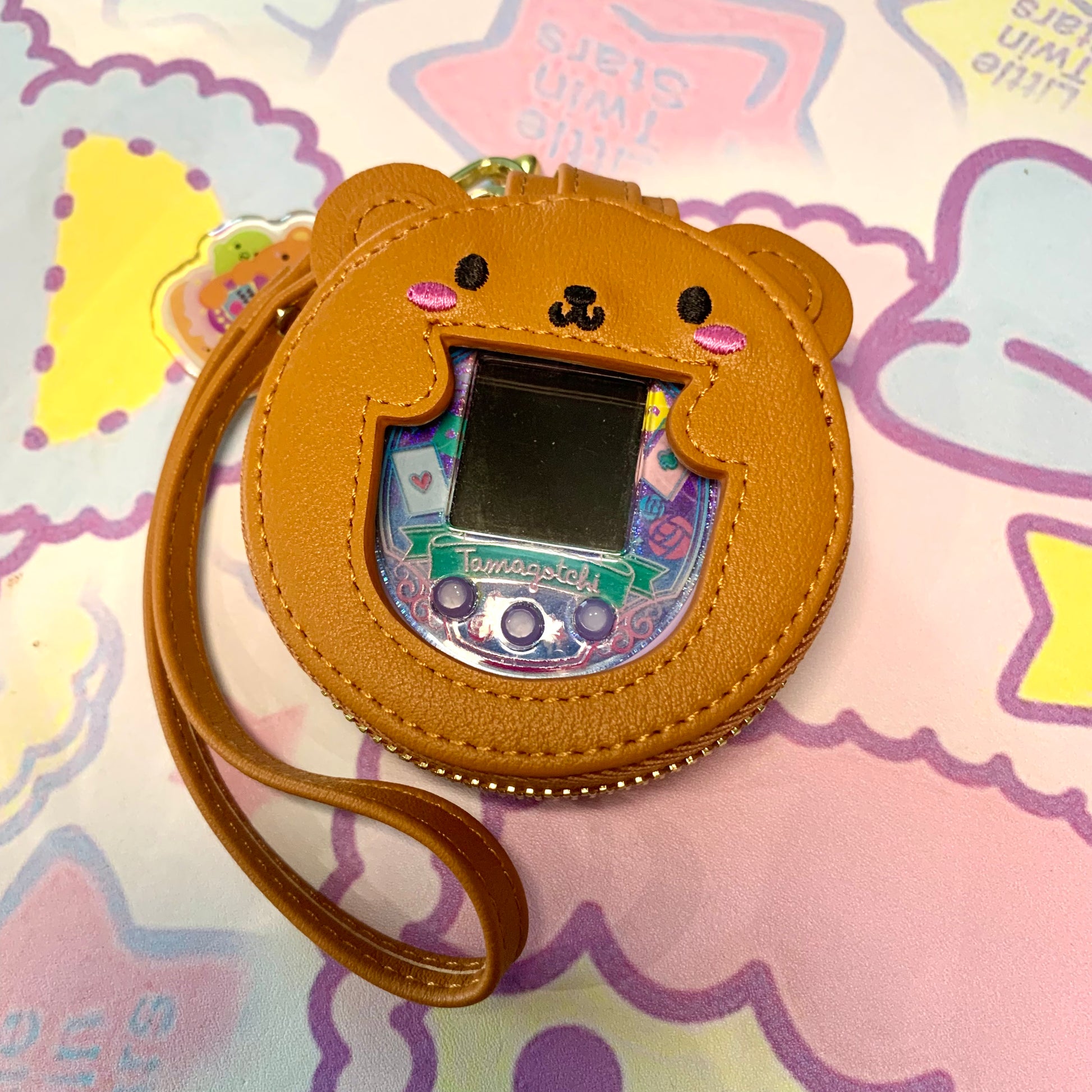 Tamagotchi Huggy Bear Zipper Pouch - Fuzzy N Chic