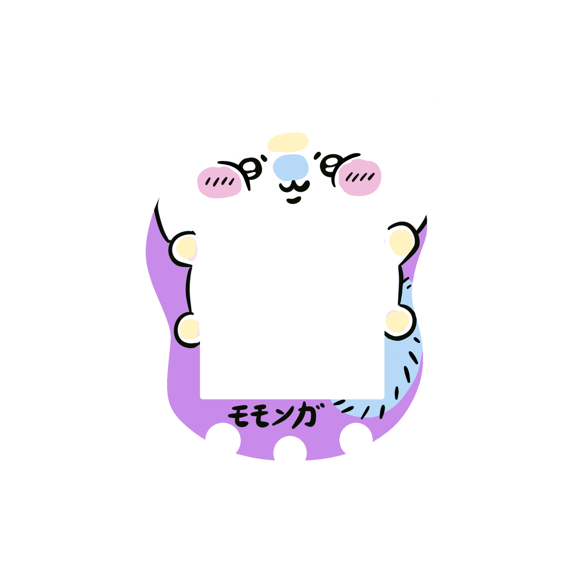 Tamagotchi Uni Faceplate - Momonga - Fuzzy N Chic