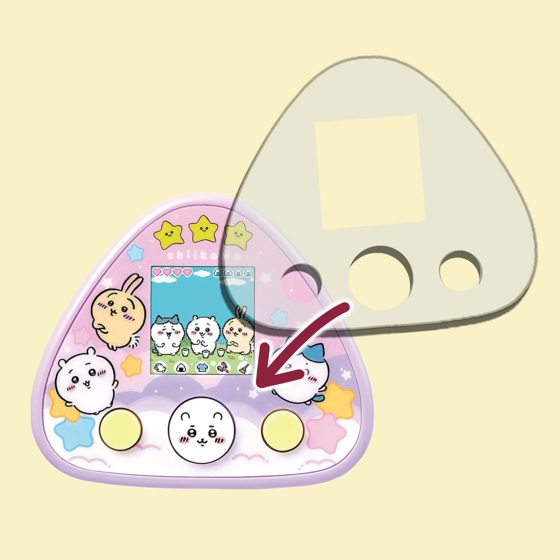 Chiikawa to Issho Faceplate Protector - Fuzzy N Chic