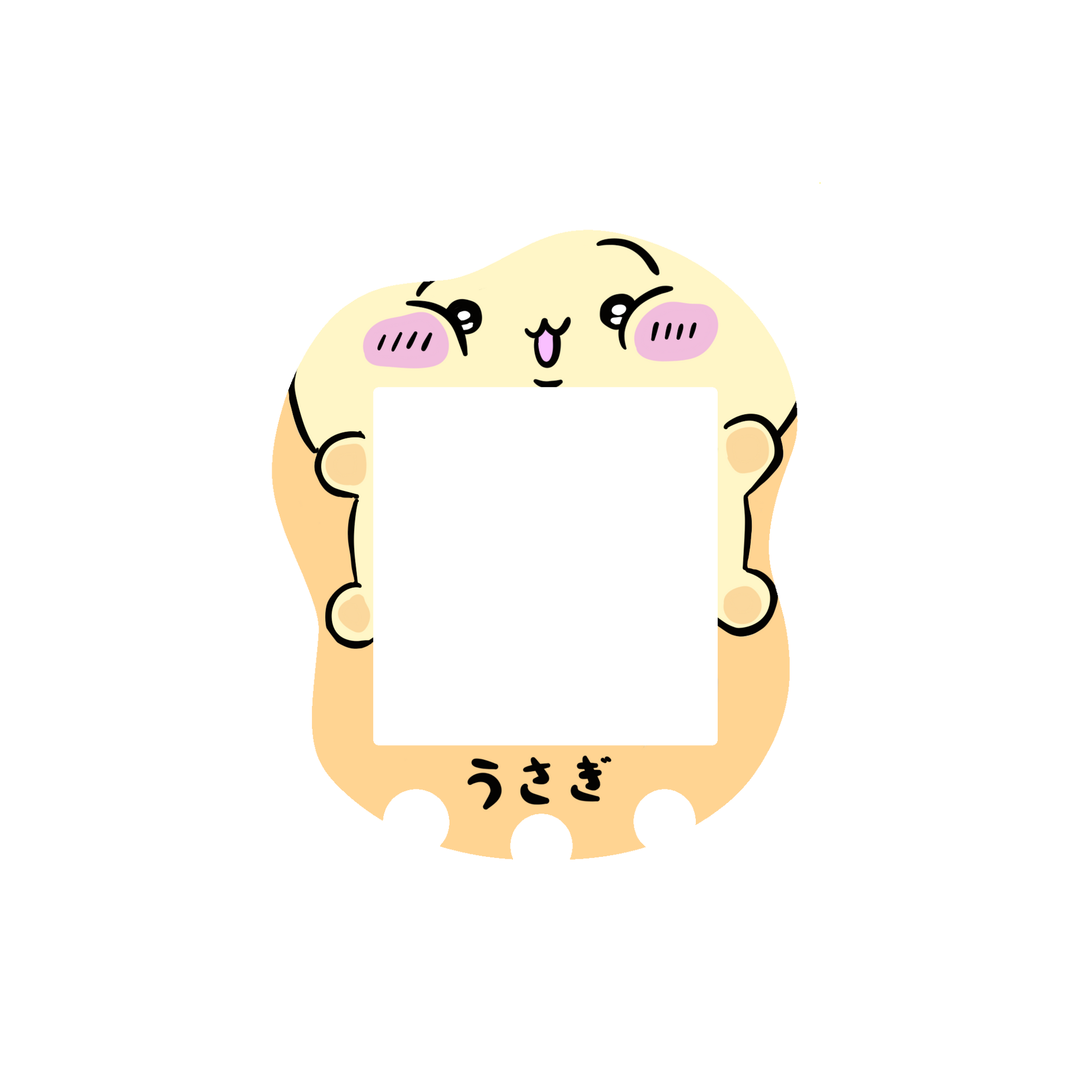 Tamagotchi Uni Faceplate - Usagi - Fuzzy N Chic