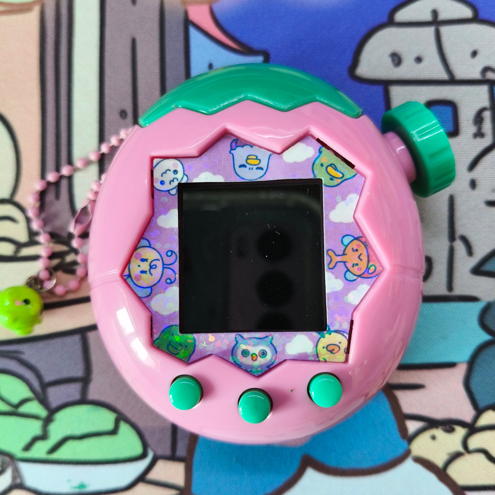 Tamagotchi Paradise Faceplate - purple sky - Fuzzy N Chic