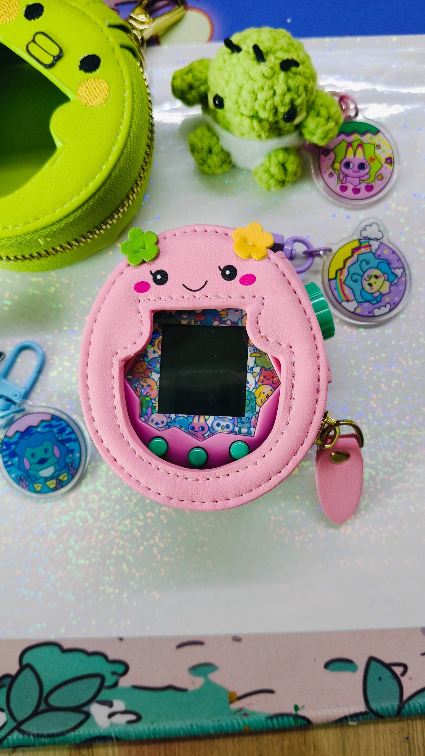 Tamagotchi Violetchi Zipper Pouch for Paradise!❤️ - Fuzzy N Chic