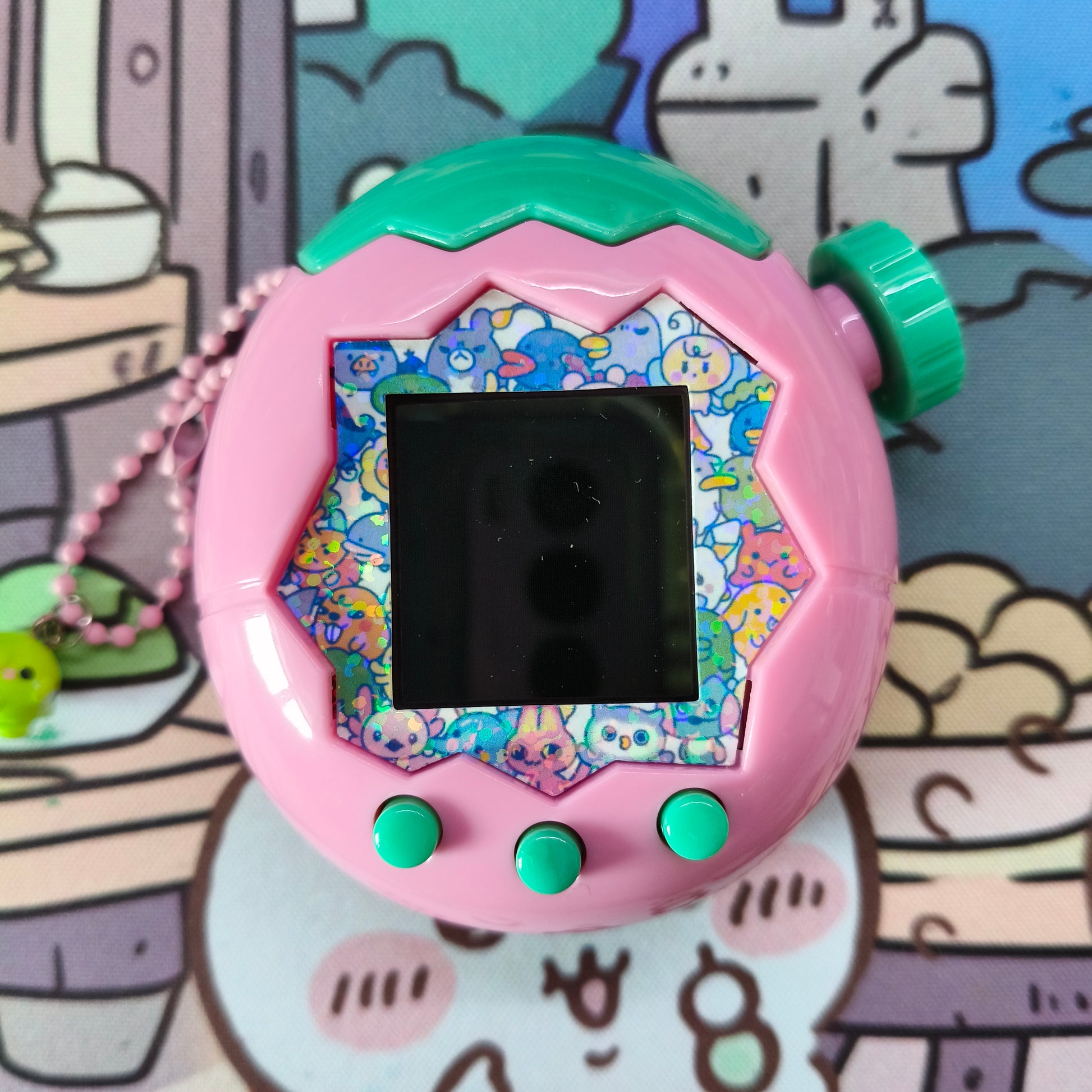 Tamagotchi Paradise Faceplate - paradise characters - Fuzzy N Chic