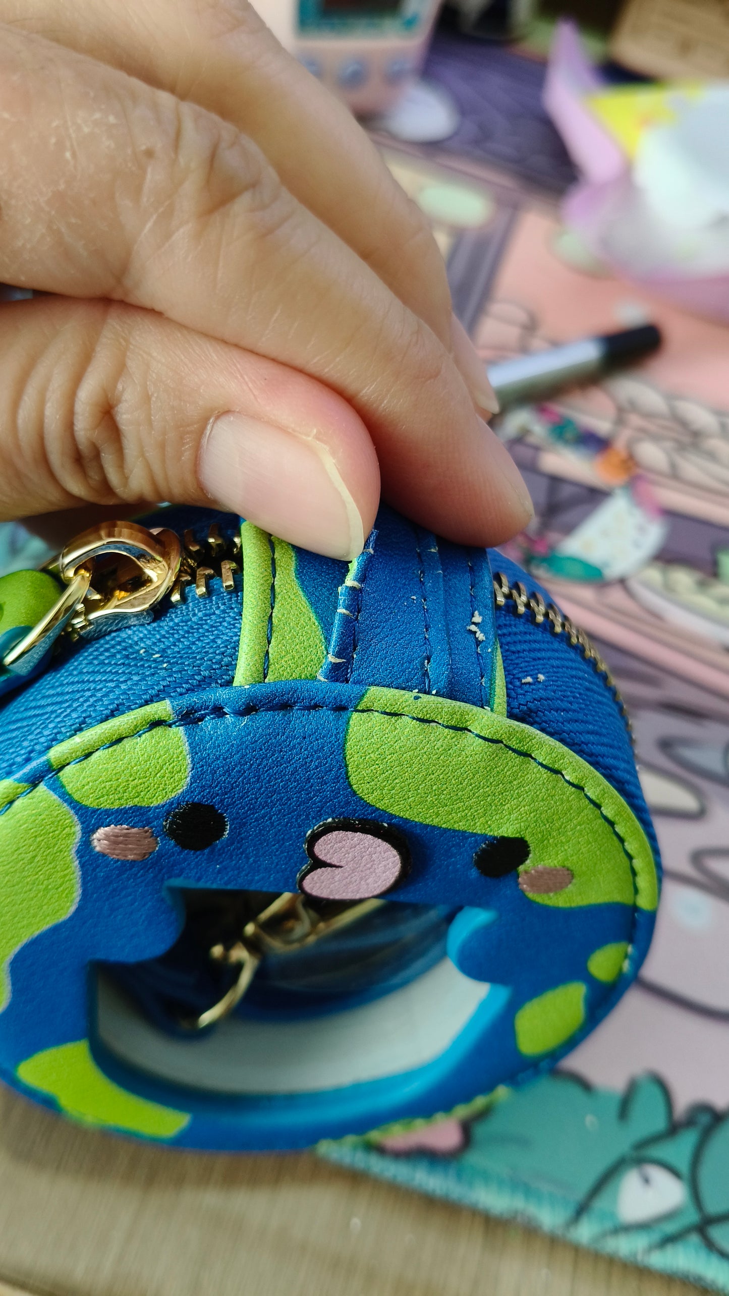 Clearance Defective Tamagotchi Zipper Pouch - Fuzzy N Chic