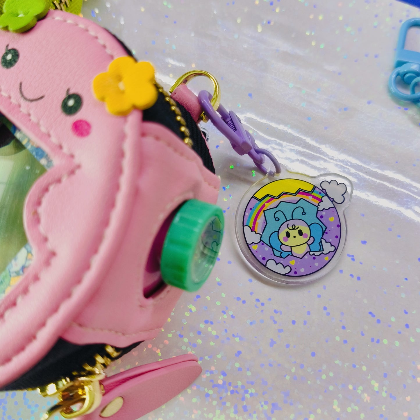 Tamagotchi Violetchi Zipper Pouch for Paradise!❤️ - Fuzzy N Chic