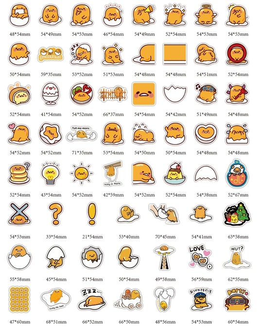 Gudetama Stickers Pack - Fuzzy N Chic