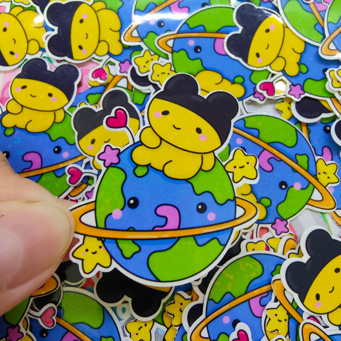 Lazy Mametchi rest on earth - Fuzzy N Chic