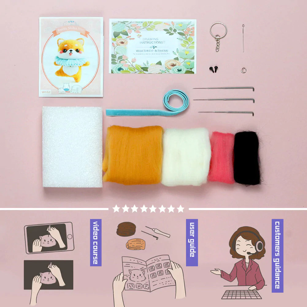 Little Panda Needle Felting Kit Fuzzy N Chic